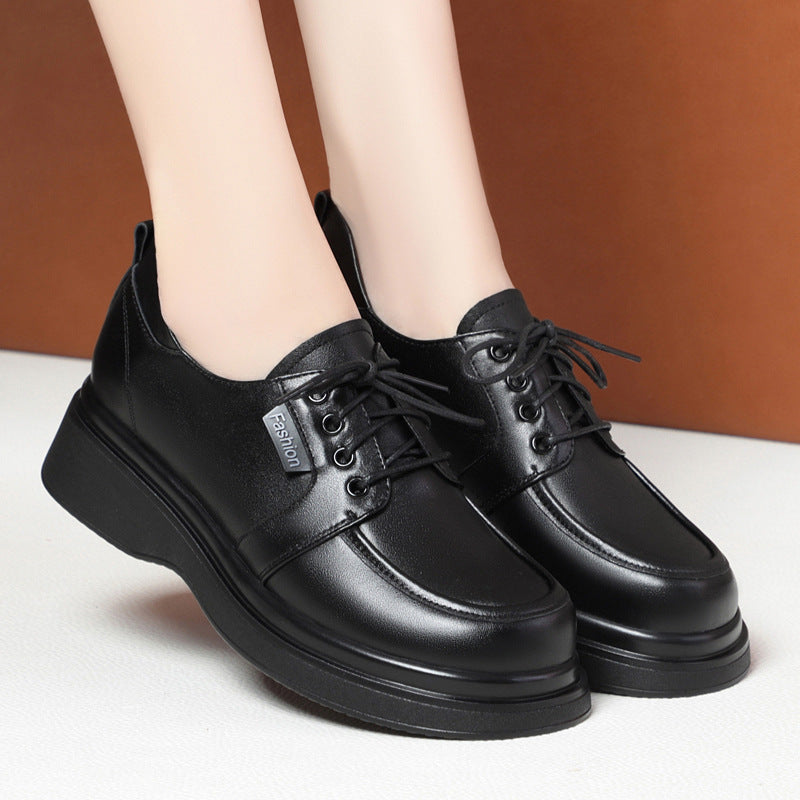 Damen Luxus Schnürschuhe mit moderner Plateausohle und atmungsaktiver Innenausstattung EB