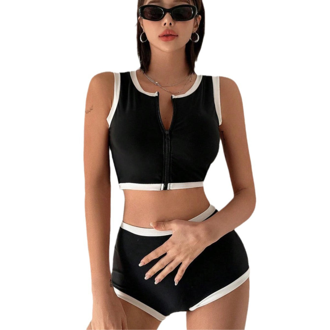 Damen Sportliches Zweiteiler-Badeoutfit EB