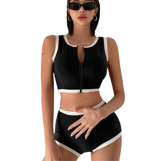 Damen Sportliches Zweiteiler-Badeoutfit EB