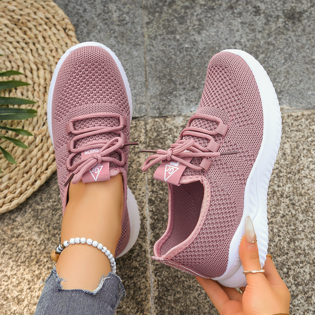 Damen Leichte Laufschuhe mit atmungsaktiver Mesh-Konstruktion und flexibler Sohle EB