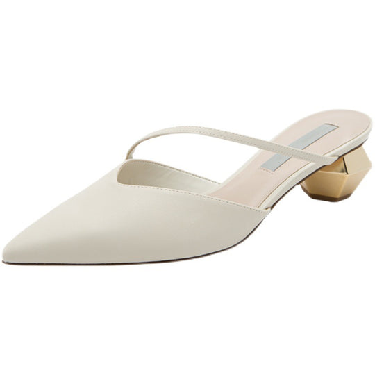 Damen Sling-Pumps mit spitzem Design und elegantem Blockabsatz EB