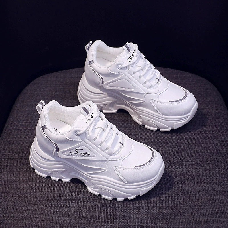 Damen Chunky Sneakers mit atmungsaktiver Mesh-Oberfläche und dämpfender Sohle EB