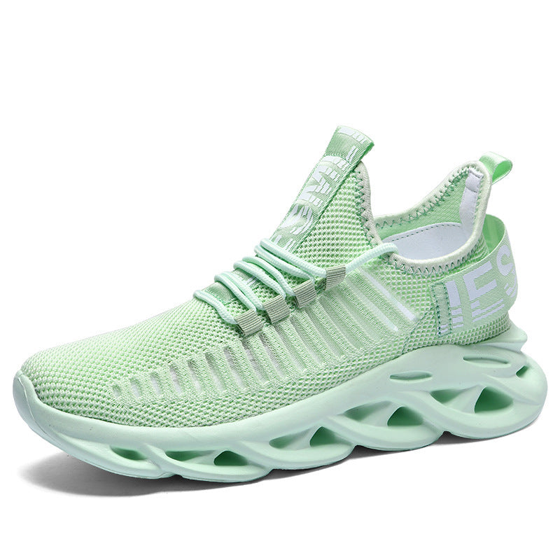 Damen Sportliche Laufschuh Sneakers mit atmungsaktiver Mesh-Oberfläche und flexiblem Sohlenprofil EB