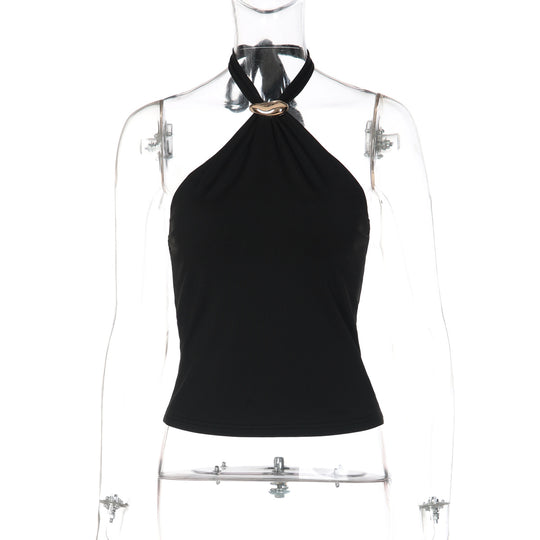 Damen Elegantes und zeitloses Neckholder-Top EB