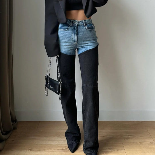 Damen Jeans mit innovativem Hybrid-Design und figurschmeichelndem Schnitt EB