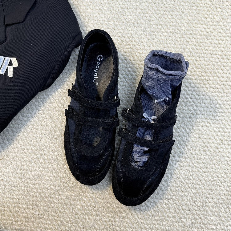 Damen multifunktionale Trainingsschuhe mit rutschfestem Obermaterial und verstellbaren Riemen EB