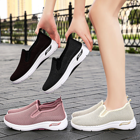 Damen Atmungsaktive Slip-On Sneakers mit ergonomischem Komfort EB