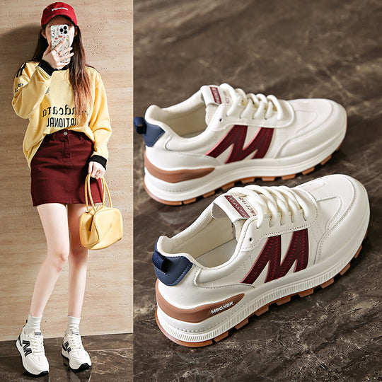 Damen Sportliche Sneakers mit stabiler Profilsohle und atmungsaktivem Obermaterial EB