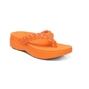 Damen Stylish geflochtene Zehentrenner mit komfortablem Plateau EB