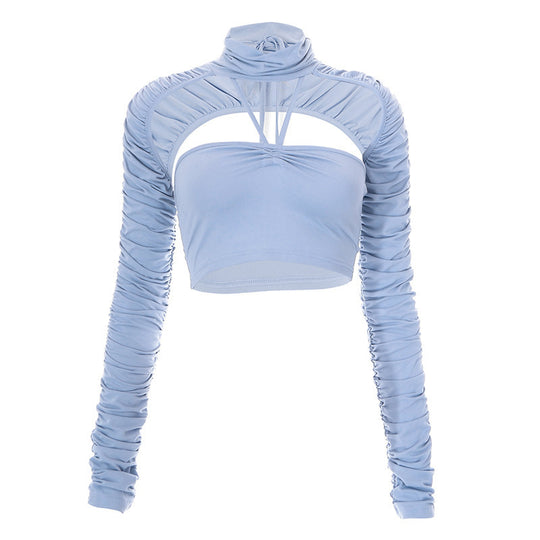 Damen trendiges Oberteil mit raffiniertem Schlauchdesign EB