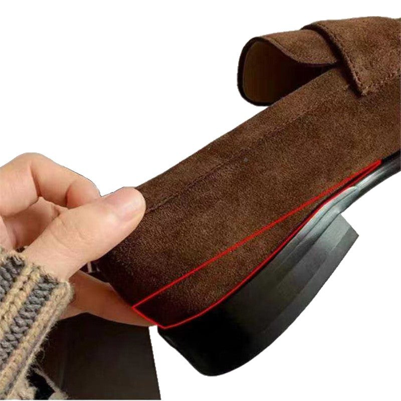 Damen Mokassins aus weichem Wildleder mit klassischem Design EB