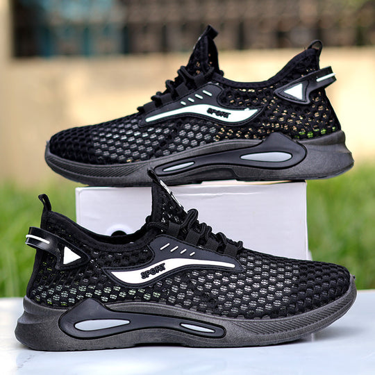 Damen Sportliche Mesh-Laufschuhe mit dämpfender Sohle EB