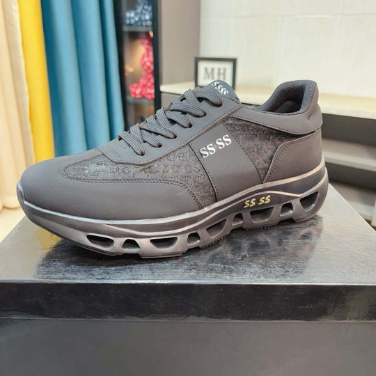 Damen Sportliche Sneakers mit dämpfender Laufsohle und atmungsaktiver Oberflächenstruktur EB