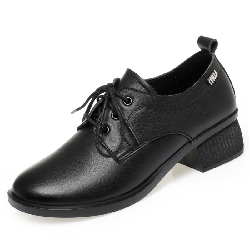 Damen Elegante Schnür-pumps mit komfortablem Blockabsatz und modischem Design EB