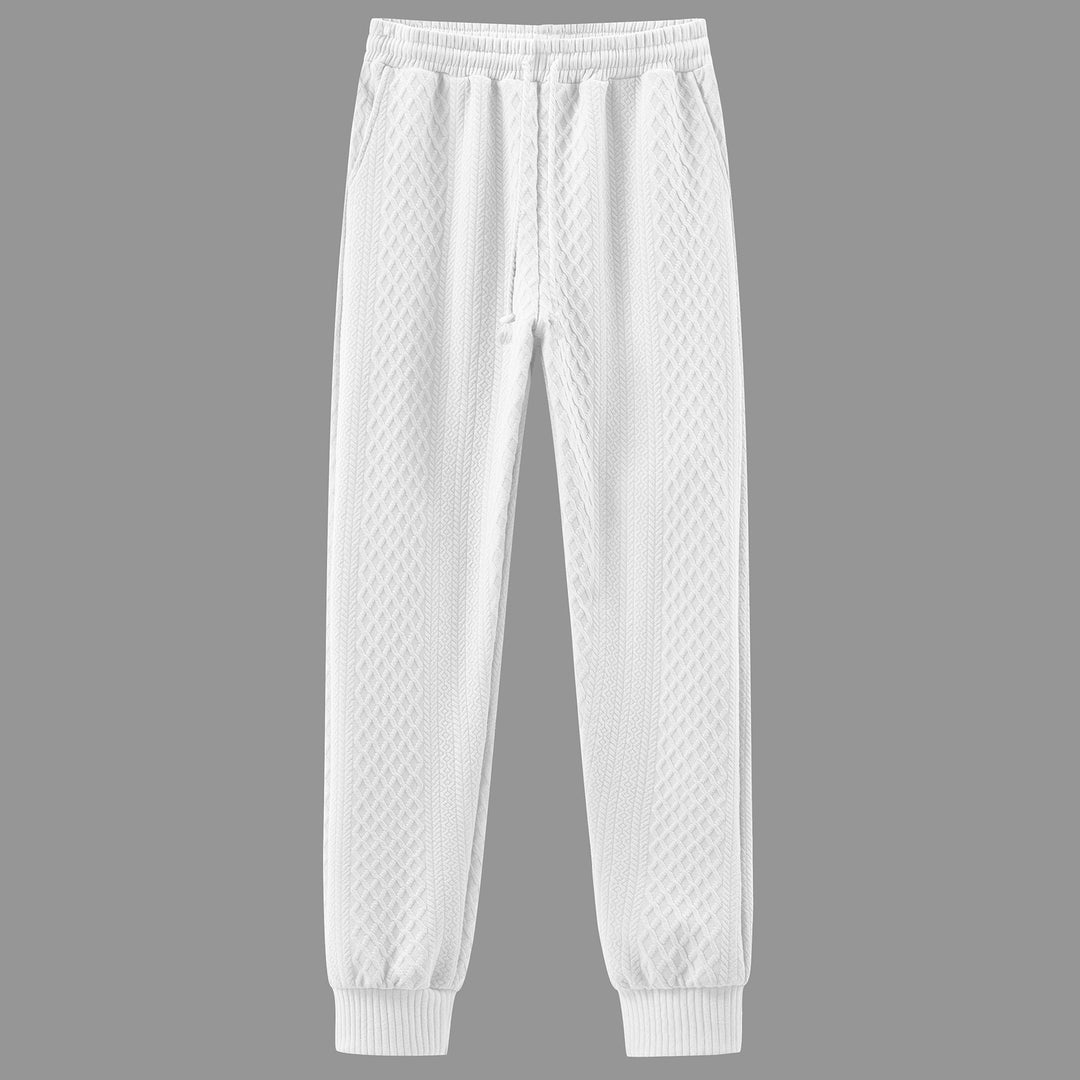 Herren Komfortable Strick-Jogginghose mit modernem Design und elastischem Bund EB
