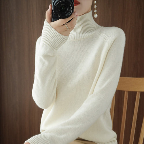 EB | Modischer Rollkragen-Strickpullover