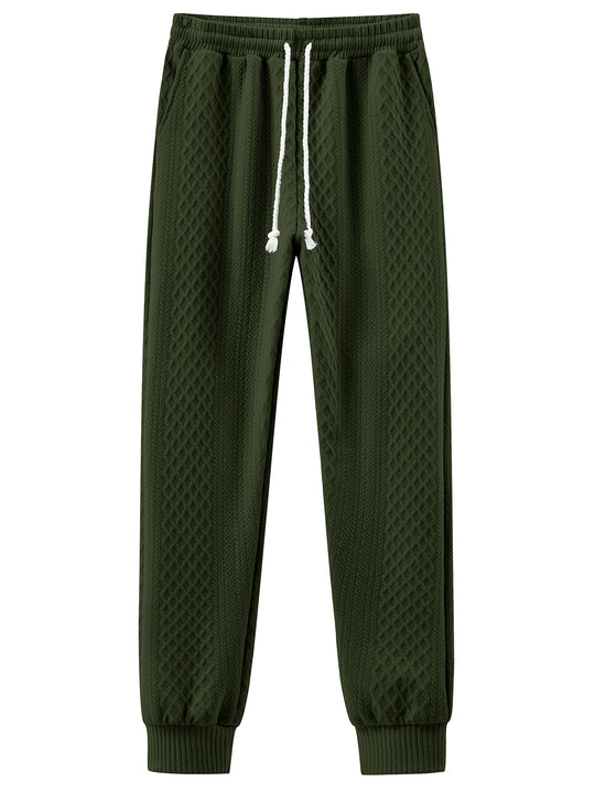 Herren Komfortable Strick-Jogginghose mit modernem Design und elastischem Bund EB