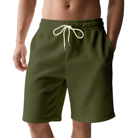 Herren nan knielange Bermudashorts mit elastischem Bund Kordelzug und Seitentaschen EB
