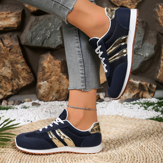 Damen Atmungsaktive Freizeitsneaker mit trendigen Details EB