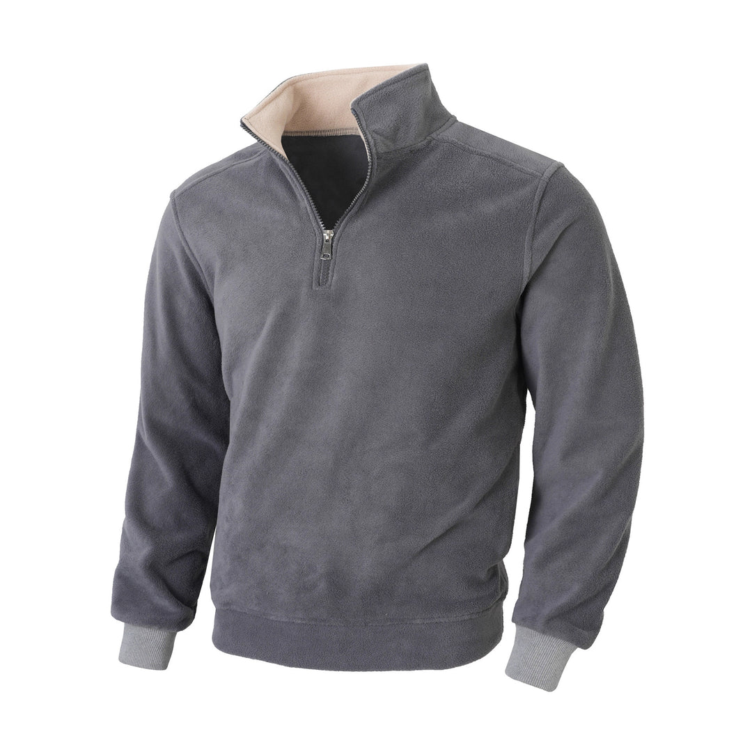 Herren Fleecejacke mit halblangem Reißverschluss EB