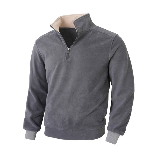 Herren Fleecejacke mit halblangem Reißverschluss EB