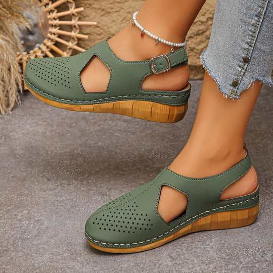 Damen Bequeme Clogs mit luftigen Cut-Outs EB