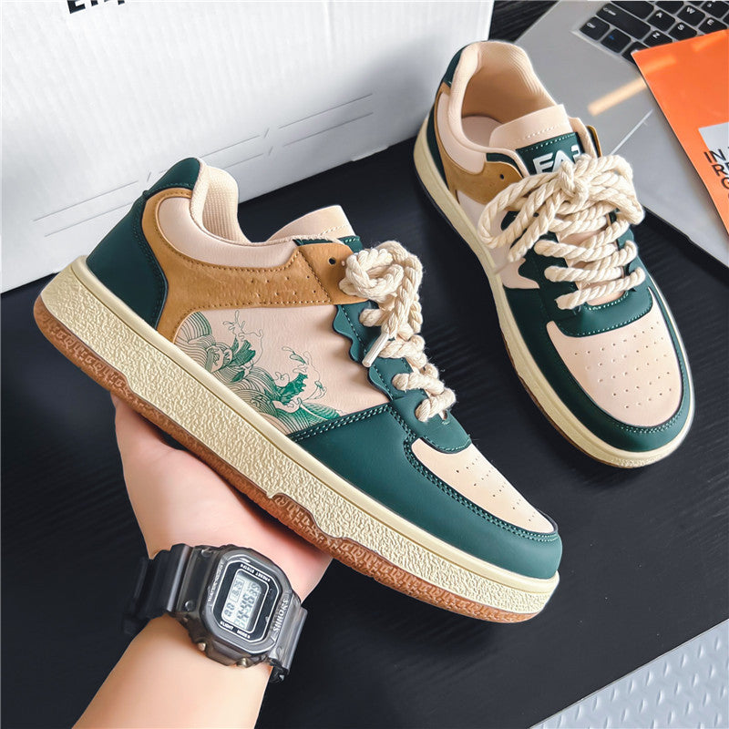 Damen Sneaker mit trendigem Design und hochwertiger Leder-Oberfläche EB
