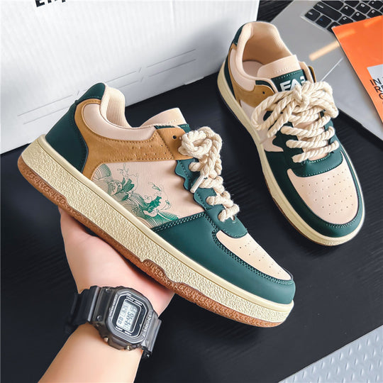 Damen Sneaker mit trendigem Design und hochwertiger Leder-Oberfläche EB
