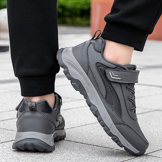 Damen Sportliche Wandersneaker mit atmungsaktivem Obermaterial und flexibel anpassbarem Verschluss EB