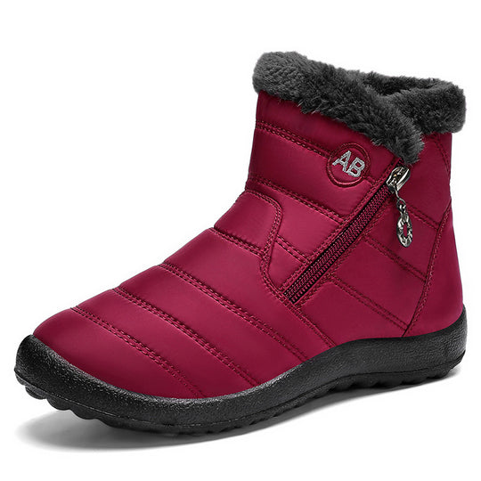 Damen Isolierte Winterstiefel mit rutschfester Sohle und praktischem Reißverschluss EB