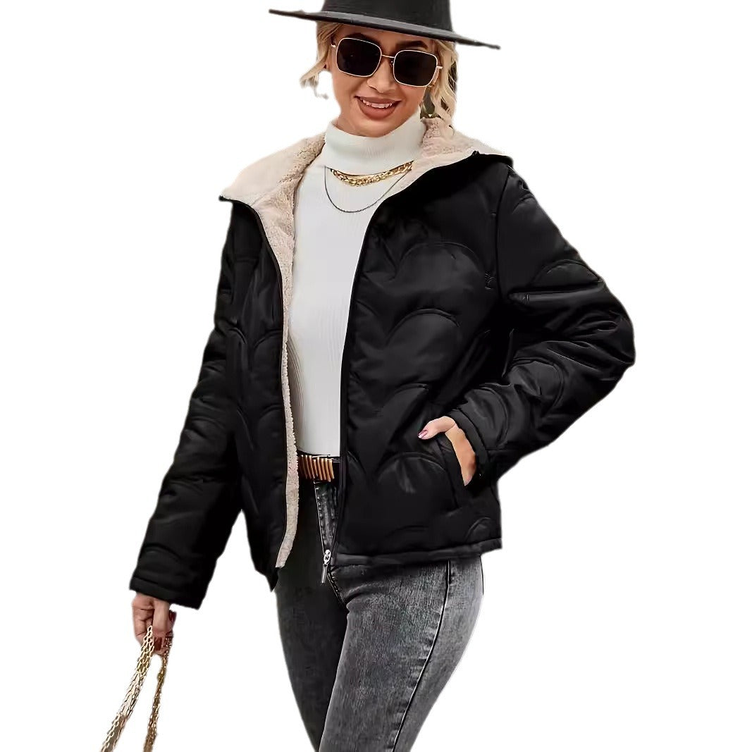 Damen platzsparende und warme Winterjacke EB