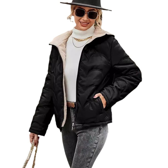 Damen platzsparende und warme Winterjacke EB
