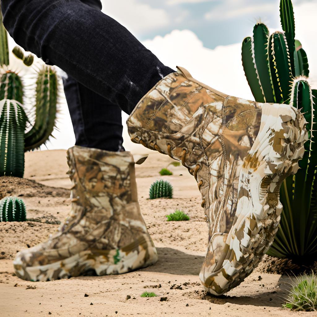 Herren Camouflage Outdoor-Stiefel mit rutschfester Sohle und isolierender Fütterung EB