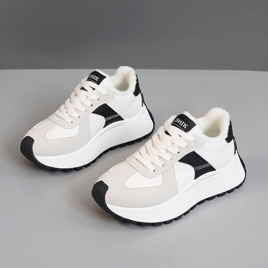 Damen Komfortable Sneakers mit warmem Innenfutter EB