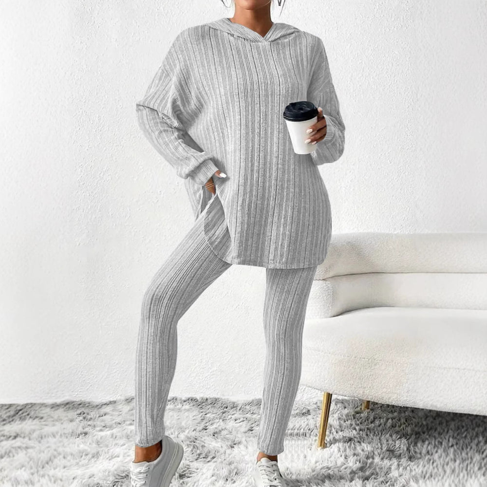 Damen lässiges Sweatshirt und Leggings Set mit hohem Tragekomfort EB
