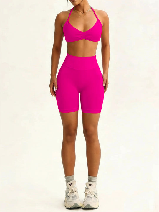 Damen Sportliches Bikini-Set mit hochelastischem Material und verstellbaren Trägern EB