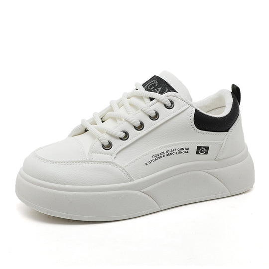 Damen modische Plateau-Sneaker mit rutschfester Sohle und dämpfendem Fußbett EB