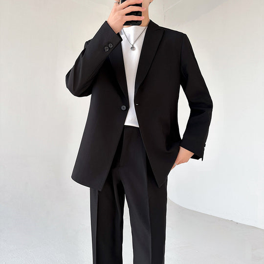 Herren eleganter Anzugblazer mit modernem Schnitt und feinem Innenfutter EB