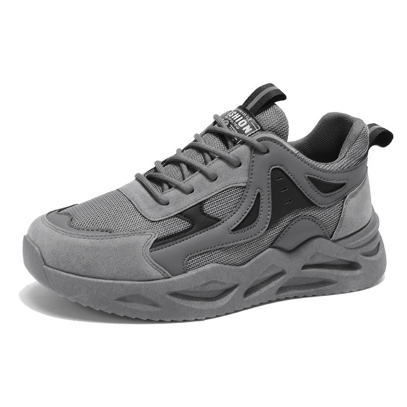 Damen Sportliche Sneakers mit atmungsaktiver Oberflächenstruktur und robustem Sohlenprofil EB