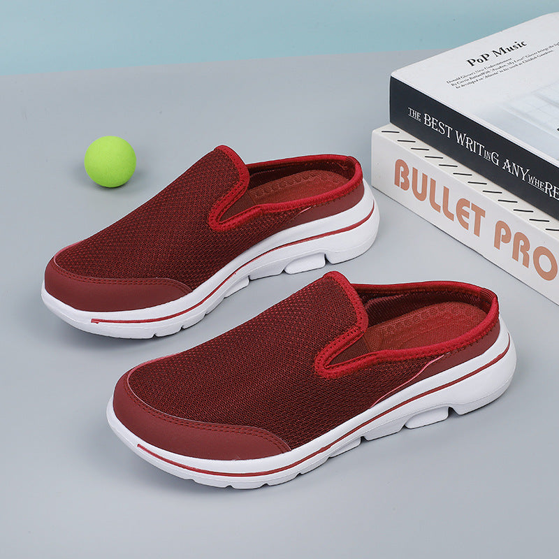 Damen Sportliche Slip-On Freizeitschuhe mit atmungsaktivem Obermaterial EB
