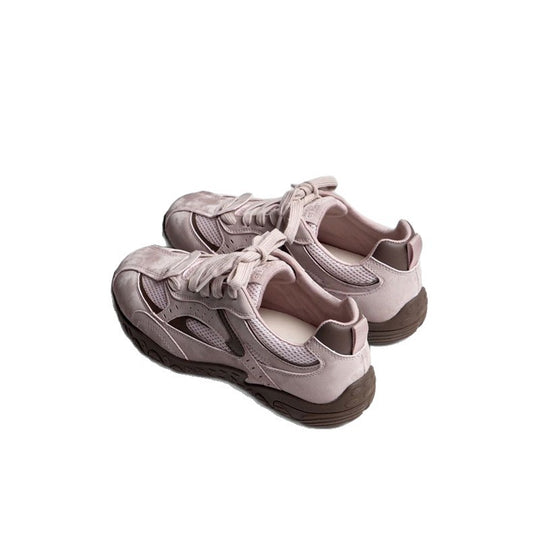 Damen Chunky Retro-Sneaker mit gepolsterter Komfortsohle und profilierter Gummisohle EB