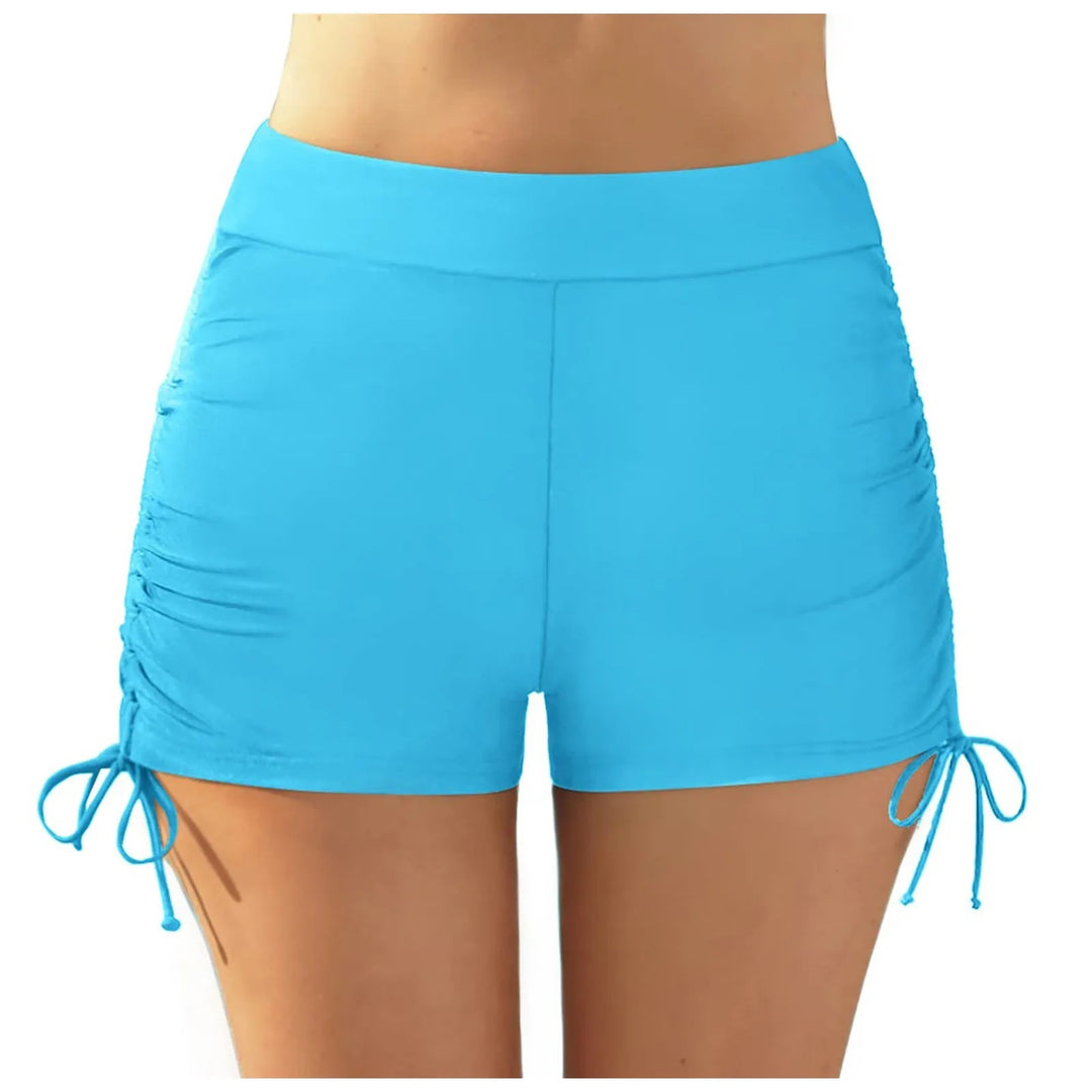 Damen sportliche Badeshorts mit verstellbarem Bund EB