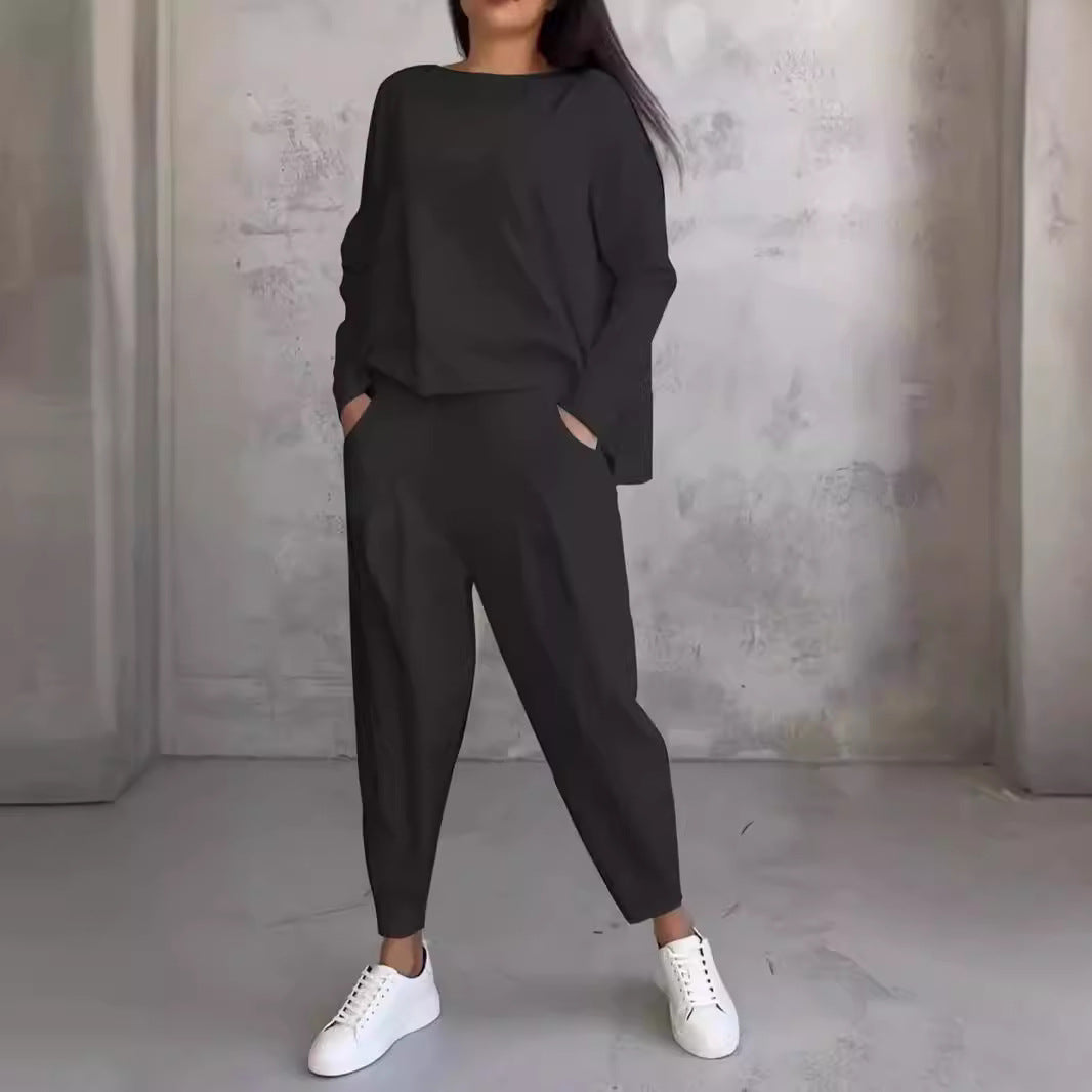 Damen lässiger Zweiteiliger Sweatanzug EB