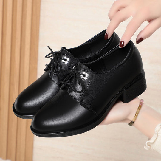 Damen Elegante Schnürschuhe mit modischem Absatz und komfortablem Innenfutter EB