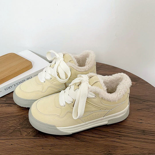 Damen Sneakers mit kuscheligem Innenfutter und rutschfester Sohle EB