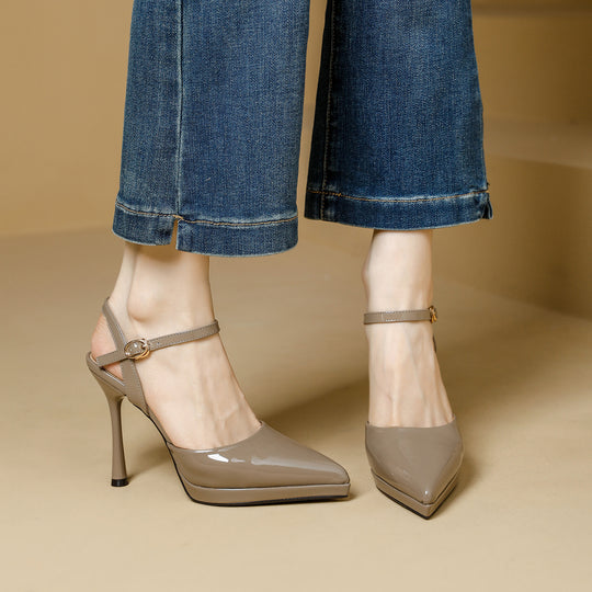 Damen Slingback-Pumps mit modernem Design und schmalem Absatz EB