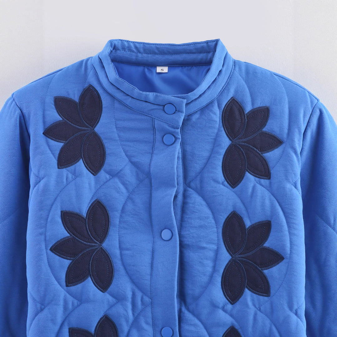 Damen Steppjacke mit floralem Design EB