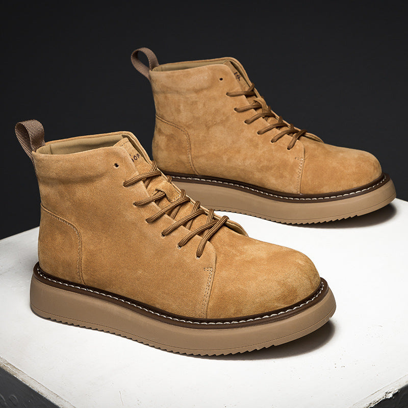 Damen Schnürboots aus hochwertigem Wildleder mit rutschfester Sohle EB