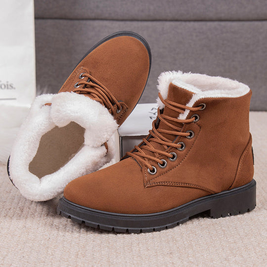 Damen Warmgefütterte Winterstiefel mit rutschfester Profilsohle EB
