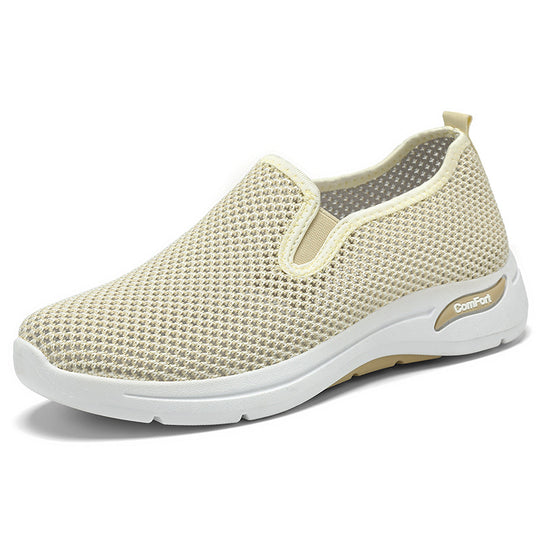 Damen Bequeme Slip-On Sneakers mit atmungsaktivem Obermaterial EB